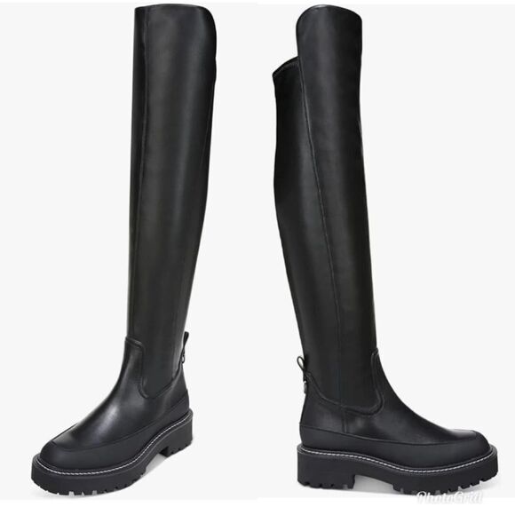 Revolve Sam Edelman Lerue Over The Knee Tall Lug Boots - Picture 5 of 13